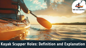 Scupper holes in a kayak